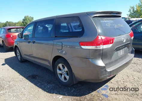 2011 Toyota Sienna из США, поврежденный, VIN 5TDKA3DC8BS007001